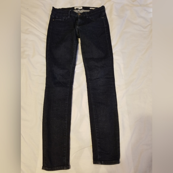 Frame Denim Le Skinny De Jeanne Size 28 Color Blue - Picture 2 of 12